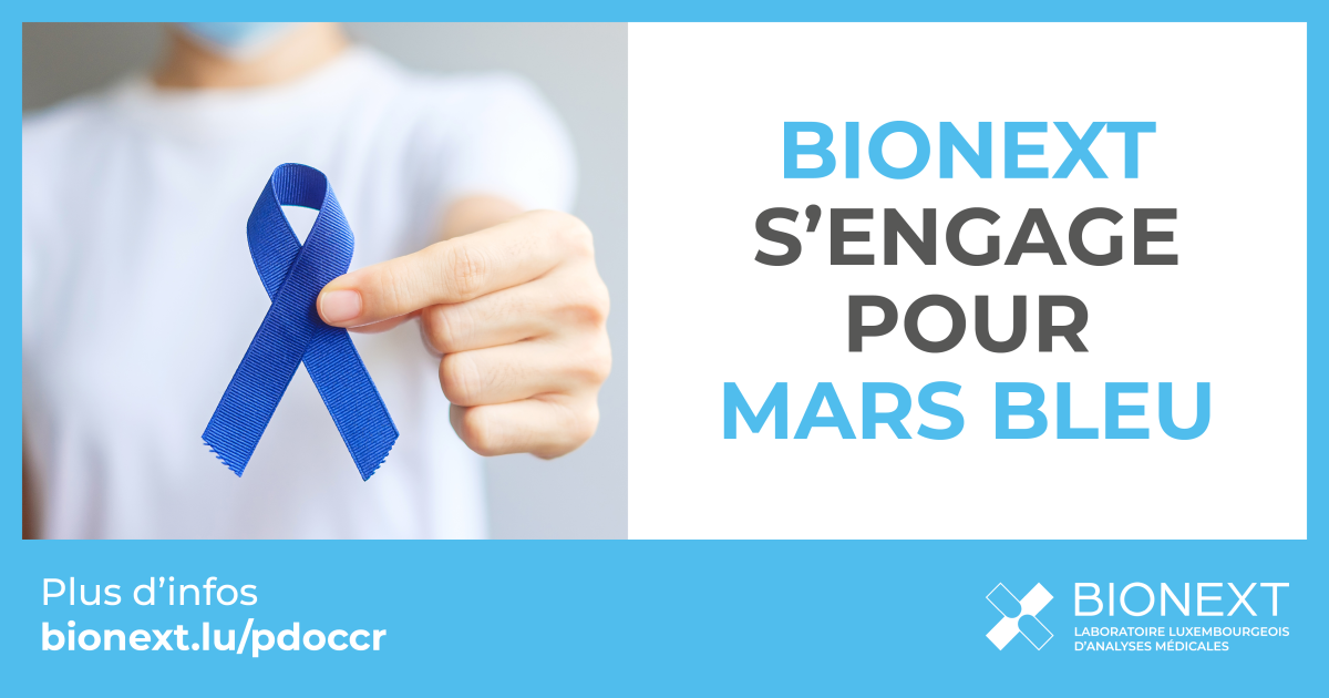 Dépistage du cancer colorectal au Luxembourg : BIONEXT s'engage pour Mars Bleu