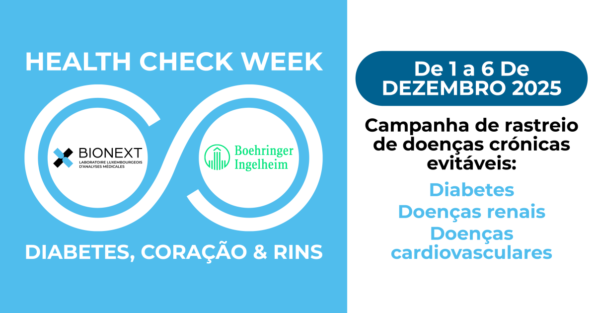 A BIONEXT e a Boehringer Ingelheim organizam a Health Check Week – Diabetes, Coração e Rins