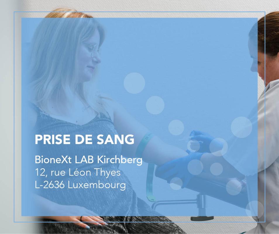 Prise de sang à Luxembourg Kirchberg