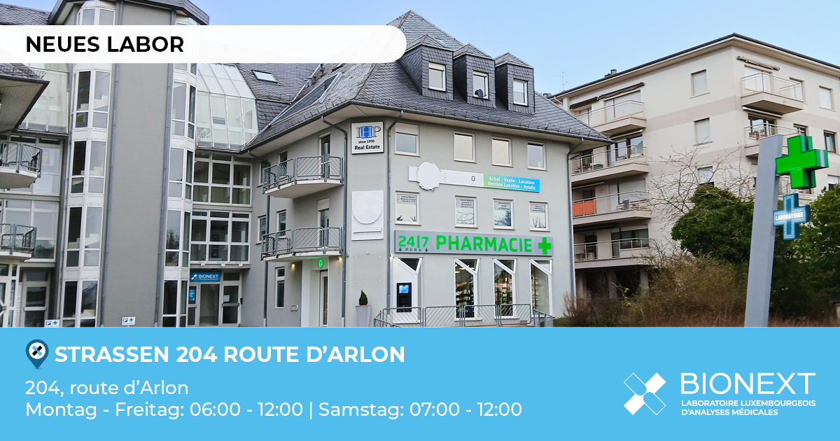 Eröffnung des Labors in Strassen, Route d'Arlon 204, am 11.05.2026