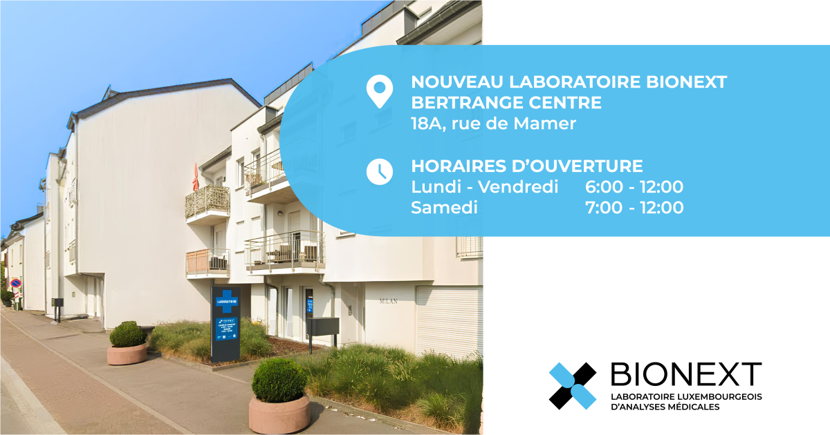 Ouverture du laboratoire BERTRANGE CENTRE ce 02/02/2026