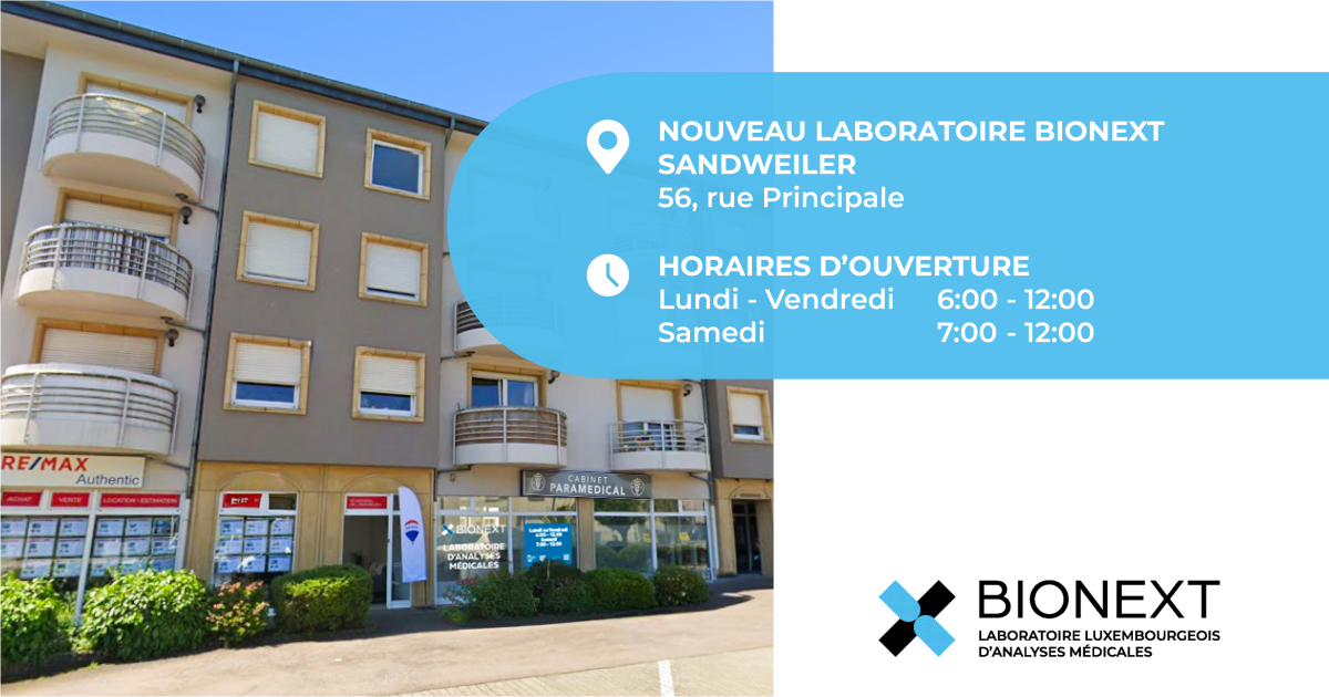 Ouverture du laboratoire SANDWEILER ce 05/01/2025