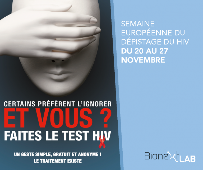Semaine nationale de dépistage du VIH du 20 au 27 novembre 2020