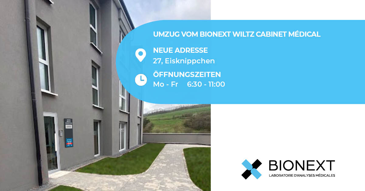 Umzug vom BIONEXT WILTZ Cabinet Médical 