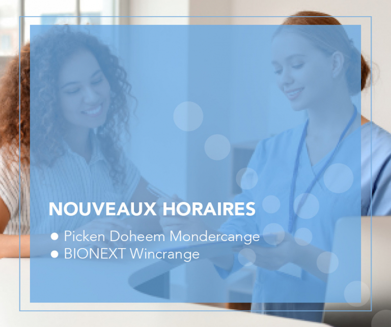 nouveaux horaires mondercange