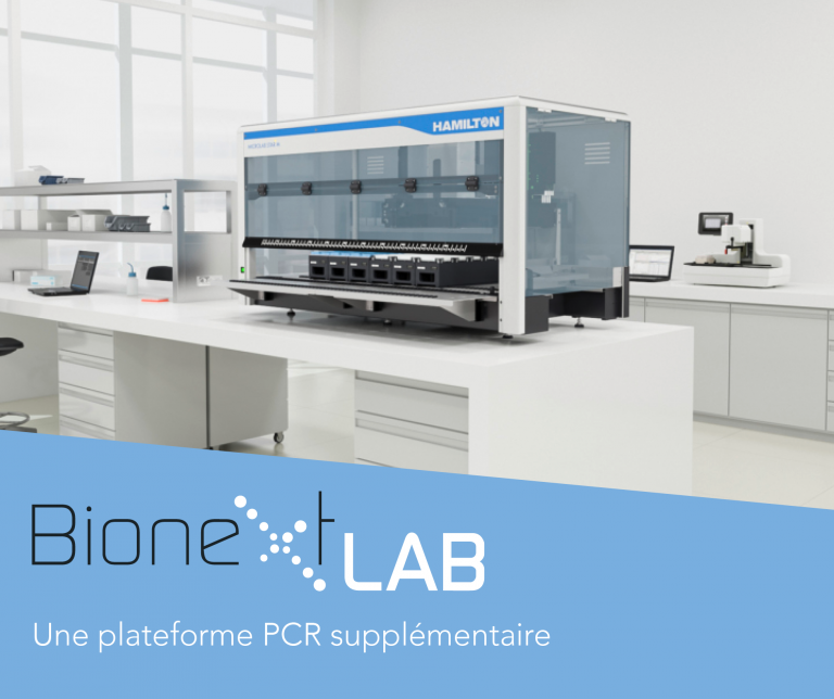 BioneXt LAB s’équipe d’une plateforme de PCR supplémentaire pour le diagnostic COVID-19