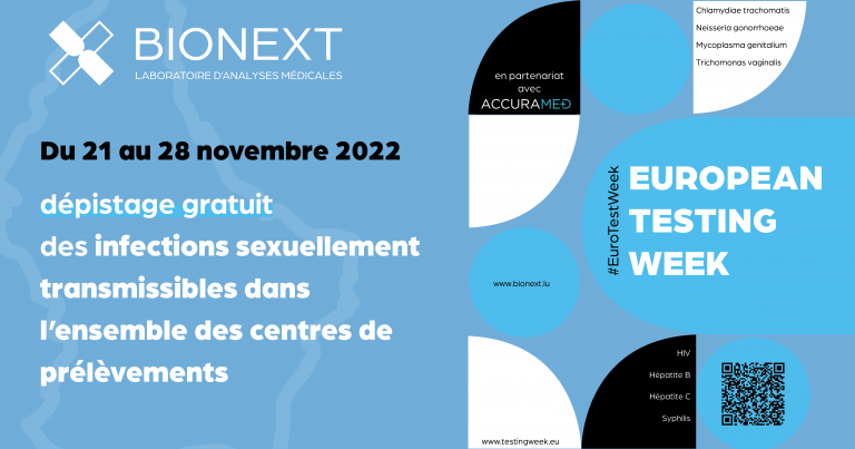 Semaine européenne de dépistage du VIH du 21 au 28 novembre