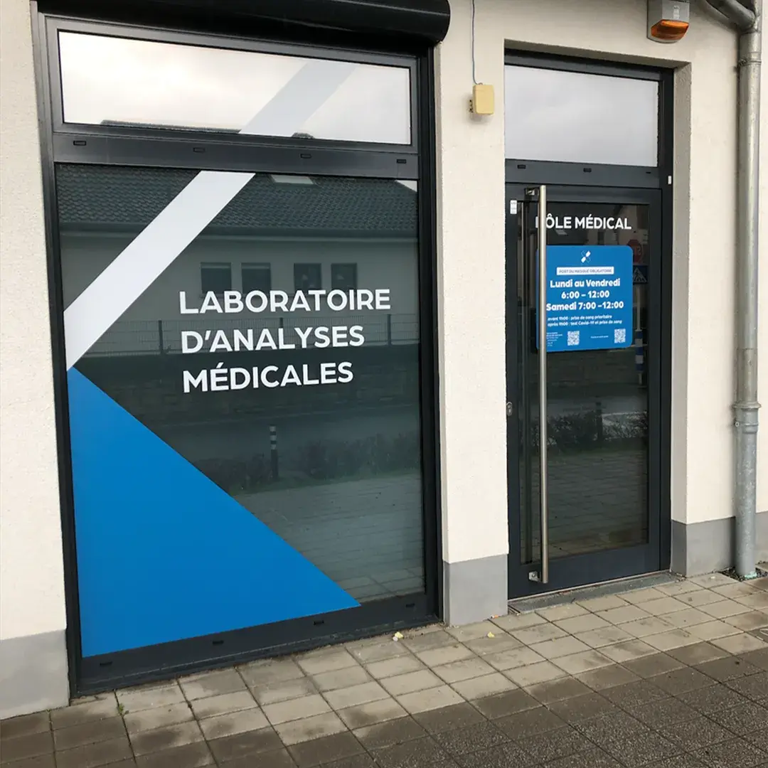 Facade of the BIONEXT medical analysis laboratory in Frisange, 2 An der Aaluecht