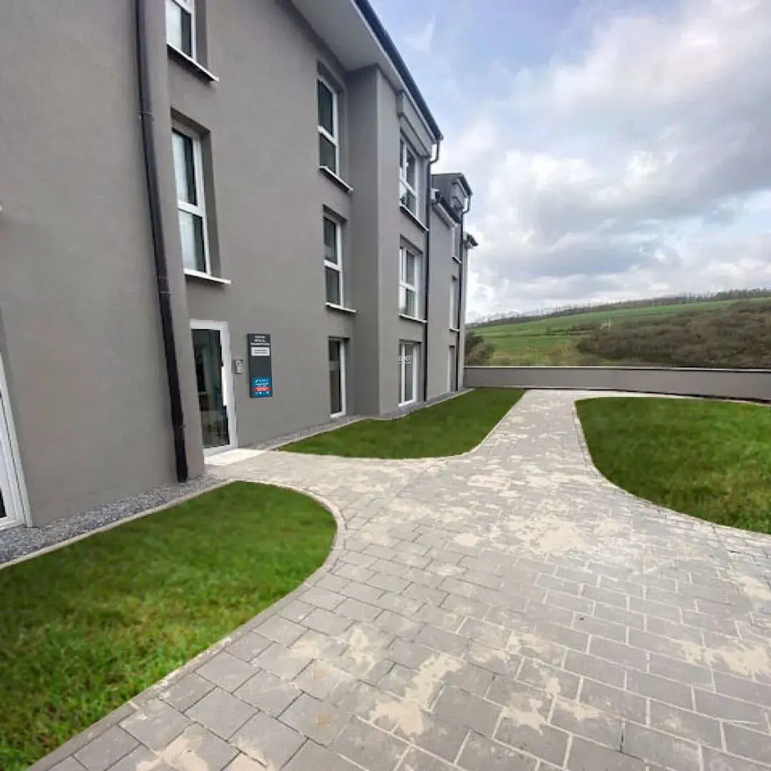 Facade of the BIONEXT medical analysis laboratory in Wiltz, 27 rue Eisknippchen