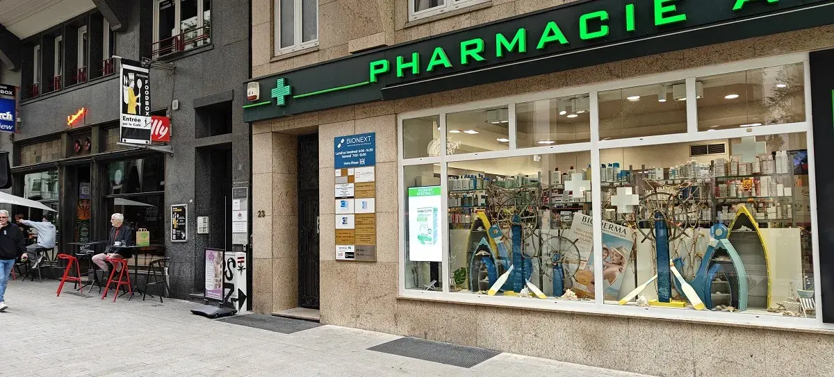 Fachada do laboratório de análises médicas BIONEXT em Luxembourg, 23 rue Aldringen 