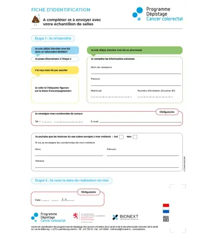 Fiche d'identification