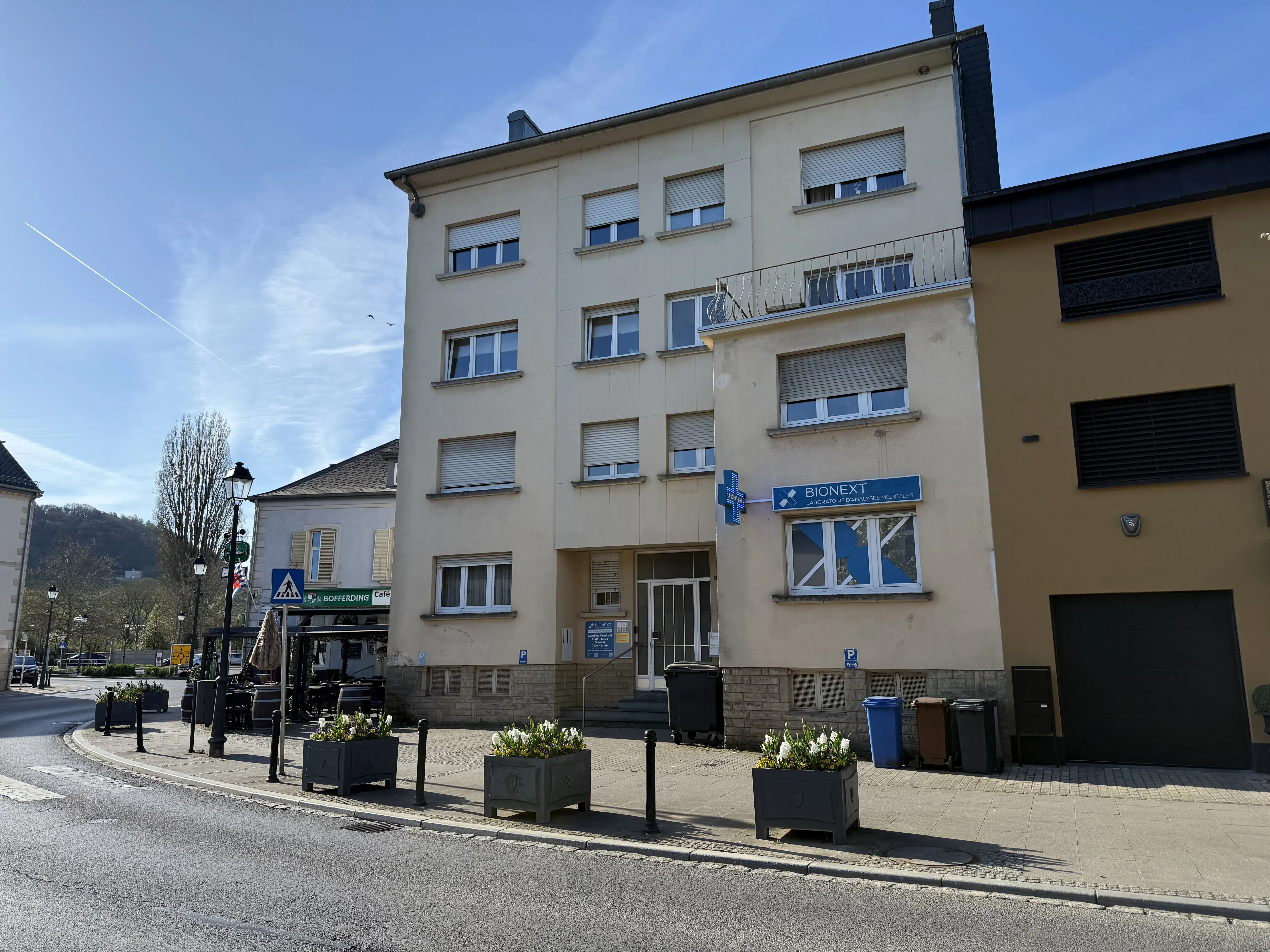 Fassade des BIONEXT-Labors für medizinische Analysen in Kayl, 40 Grand Rue