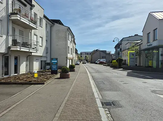 Facade of the BIONEXT medical analysis laboratory in Bertrange, 18A rue de Mamer