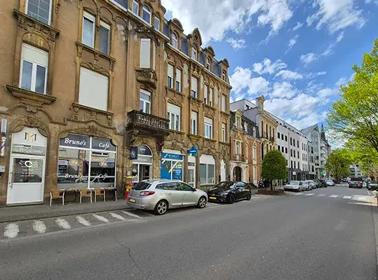 Facade of the BIONEXT medical analysis laboratory in Rumelange, 17 Grand-Rue