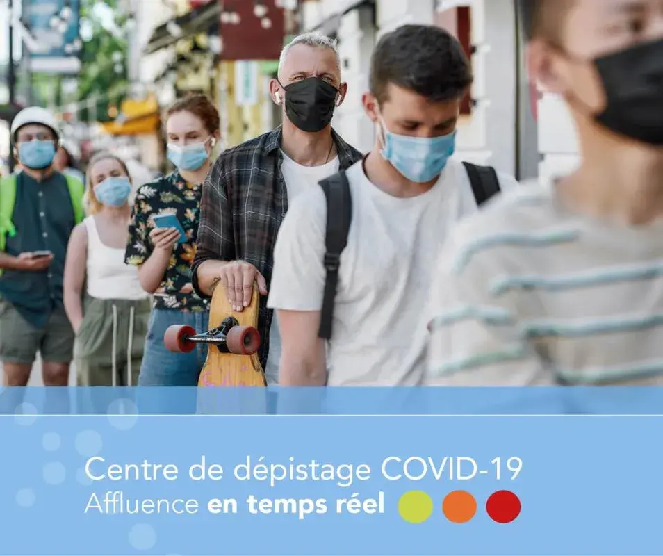 affluence temps reel covid