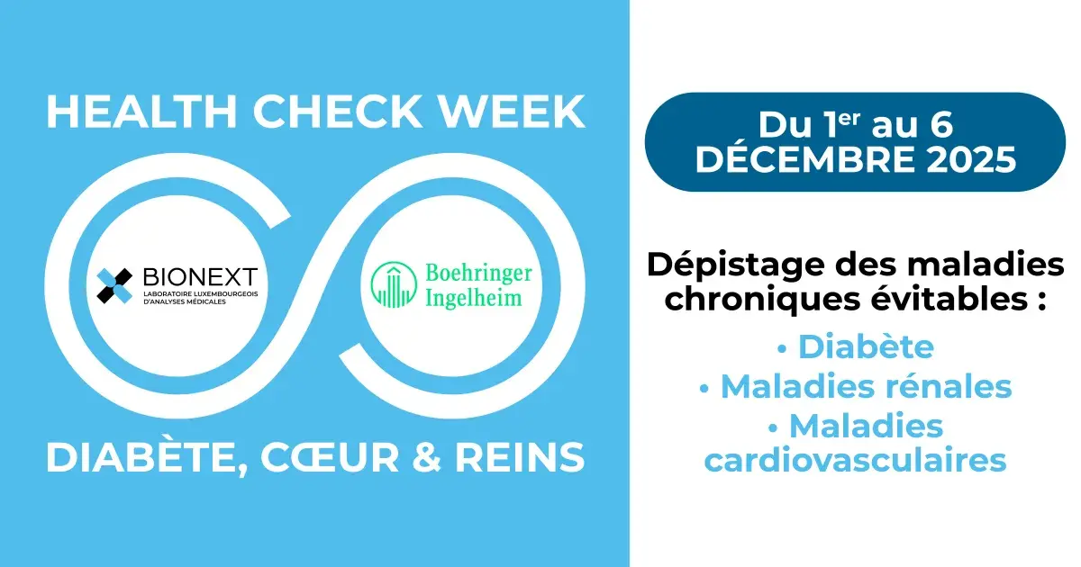 BIONEXT et Boehringer Ingelheim organisent la Health Check Week – Diabète, Coeur & Reins