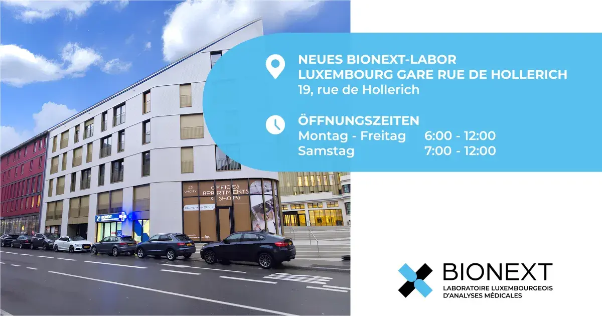 Eröffnung des Labors LUXEMBOURG GARE RUE DE HOLLERICH am 19.01.2026