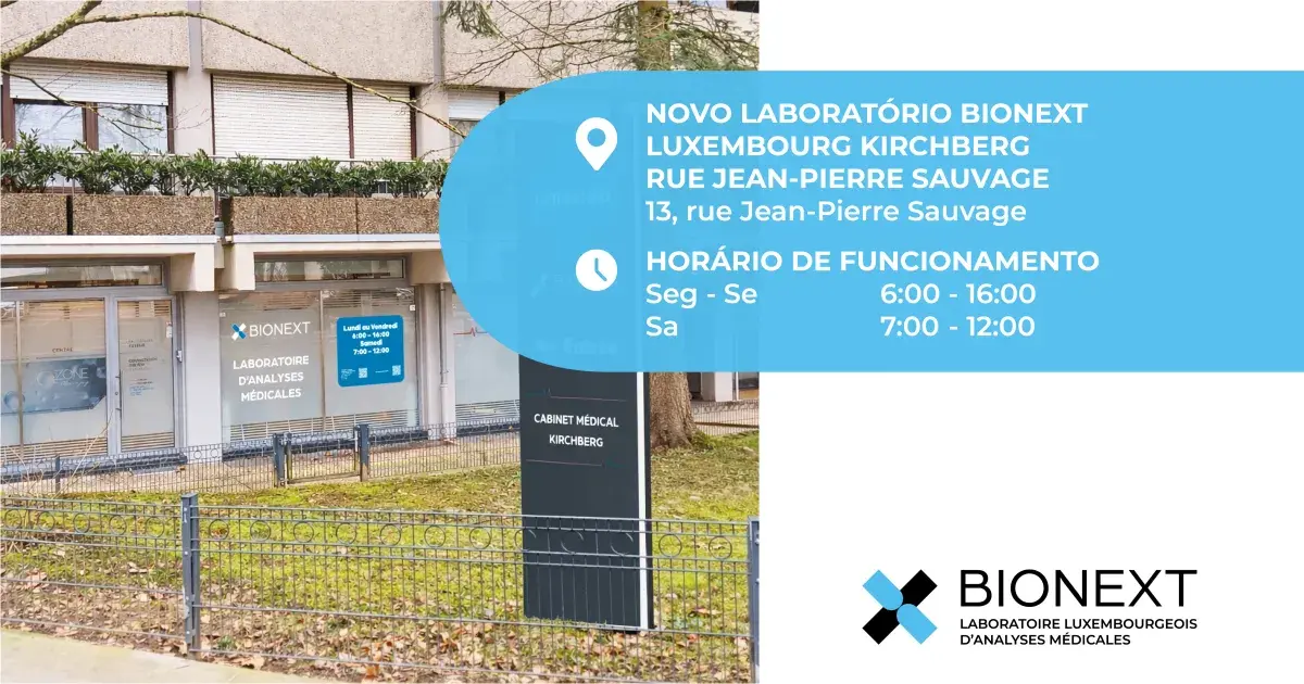Abertura do laboratório LUXEMBOURG KIRCHBERG – RUE JEAN-PIERRE SAUVAGE em 2 de fevereiro de 2026