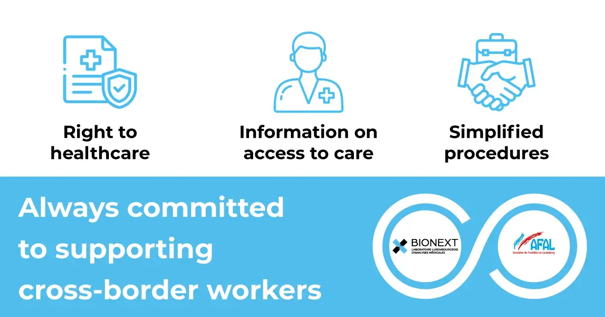 Partnership between BIONEXT and AFAL to facilitate access to healthcare for cross-border workers in Luxembourg