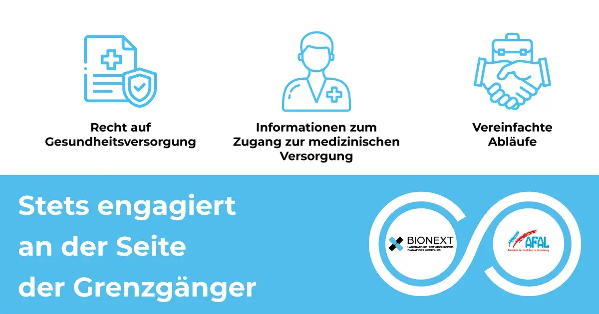Partnerschaft zwischen BIONEXT und AFAL zur Verbesserung des Zugangs zur Gesundheitsversorgung für Grenzgänger in Luxemburg