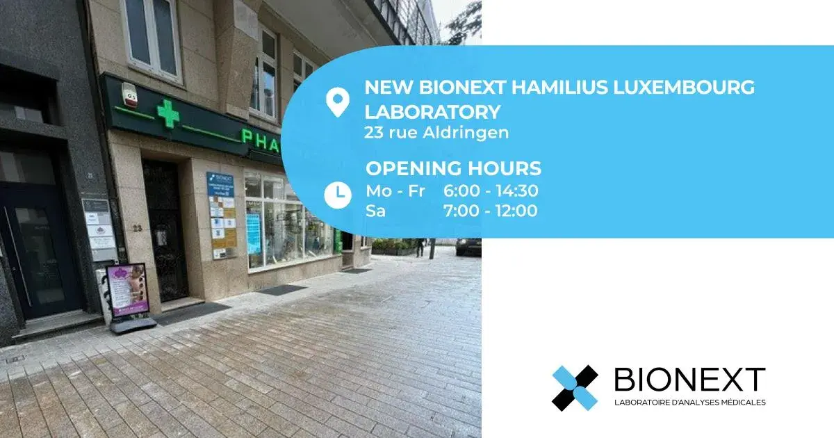 lux ville hamilius prise de sang laboratoire