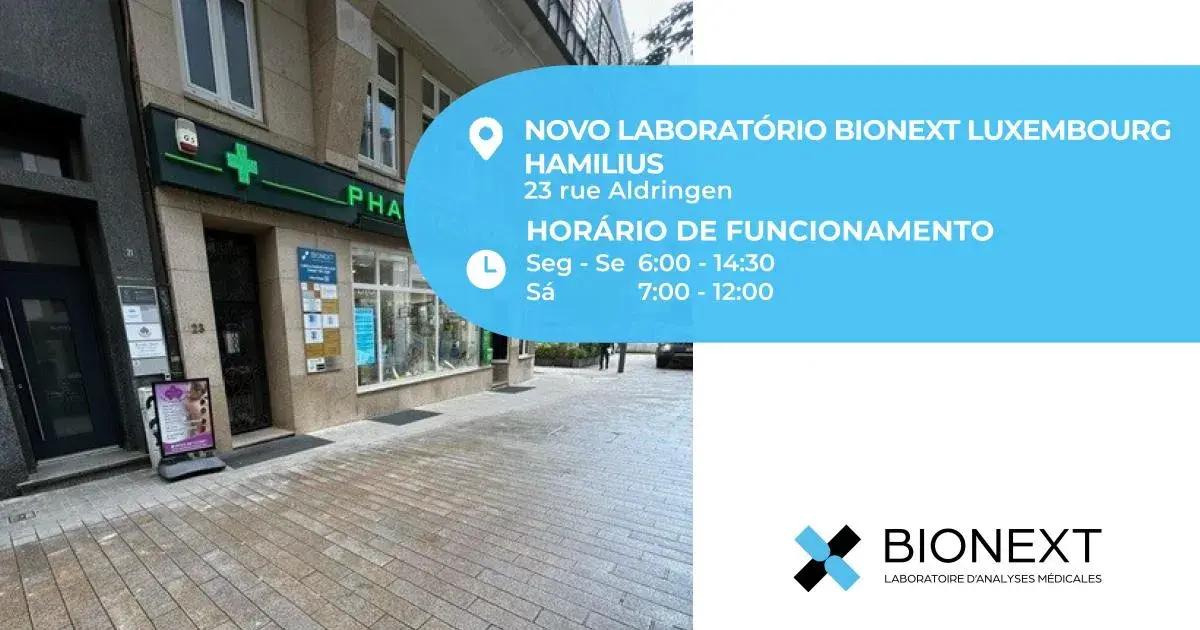  Exame de sangue do Gabinete Médico Hamilius de Luxemburgo