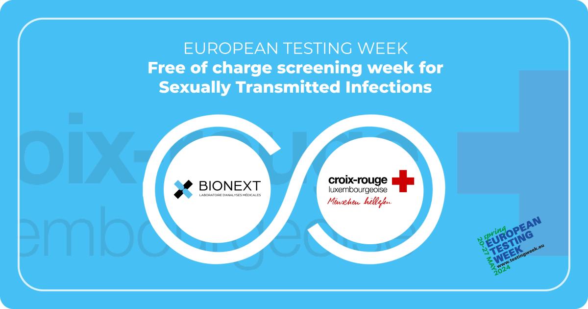 EUROPEAN TESTING WEEK : Semaine de dépistage sans frais des Infections Sexuellement Transmissibles du 20 au 27 mai