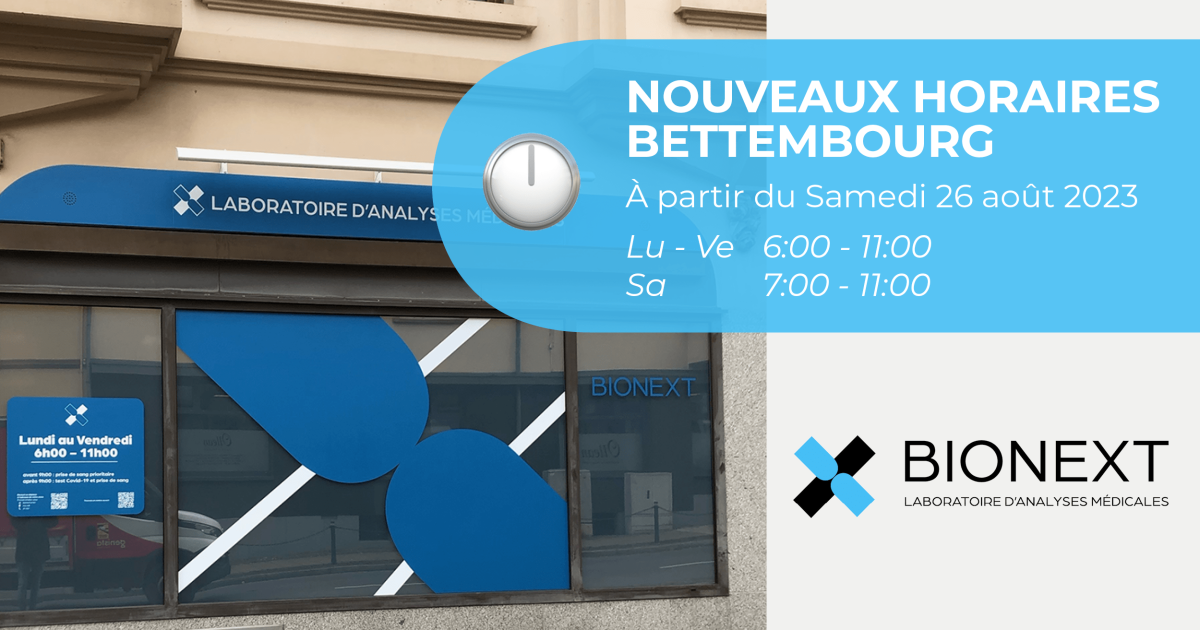 BIONEXT Bettembourg  route d’Esch ouvert le samedi matin