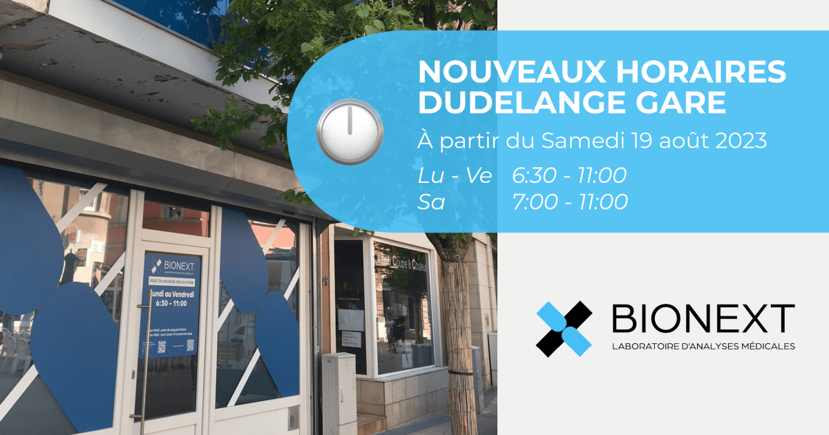 BIONEXT Dudelange Gare ouvert le samedi matin