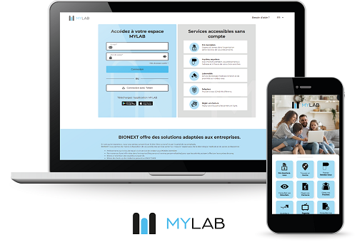 Différent appareils connectés à MYLAB Web
